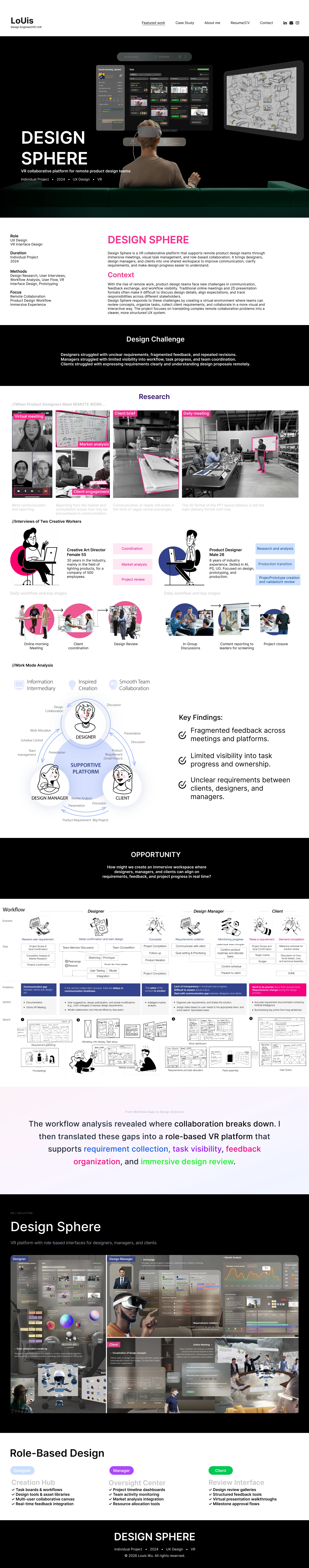 Design Sphere VR collaboration project case study